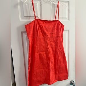 Coral mini dress